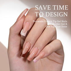 BTArtboxnails XCOATTIPS soft gel tips with pre-applied primer and base coat for quick manicure.