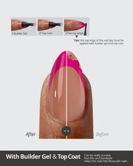 BTArtboxnails XCOATTIPS time-saving design for easy nail extensions.