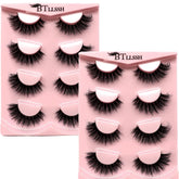 BTLLSSH wispy mink lashes pack close-up shows lightweight design for daily wear