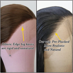 BTWTRY hand-tied lace front close-up showing realism