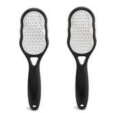 BTYMS foot files duo set with cover for mess-free at-home pedicures