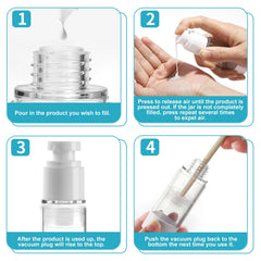 Bubimon airless spray bottle 50ml for clean, hygienic dispensing