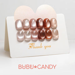 BUBU CANDY light brown cateye shimmer swatches for elegant holidays
