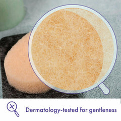 Buf-Puf exfoliating action smooths skin texture for healthier-looking complexion.