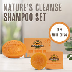 BUFFALO GAL Hyaluronic Conditioner Bar shows a silky-finish visual for effortless detangling.