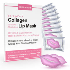 Bukamkom collagen lip mask bulk box for value and routine lip care.