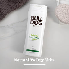 Bulldog Lotion Corps Original, huile de camelina nourrissante en profondeur.