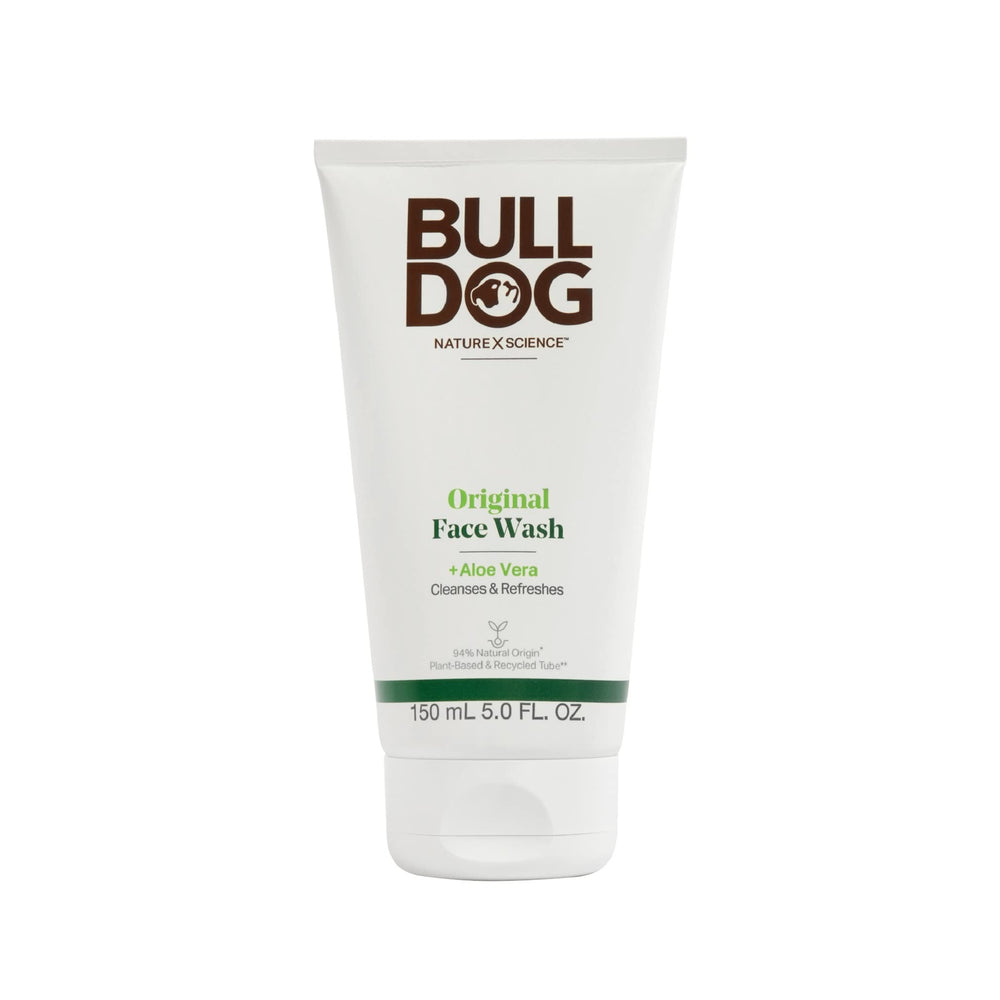 Bulldog Original Face Wash bottle ready for daily cleansing on normal skin.