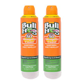 Bullfrog Mosquito Coast Sunscreen SPF50 bottle showing 2-pack option for convenience.
