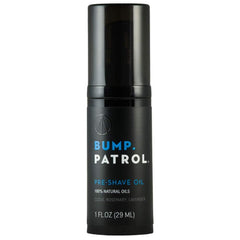 Bump Patrol Pre-Shave Oil bottle for a smooth razor glide