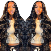 bunGiol glueless wig in 26-inch body wave for natural daily wear.
