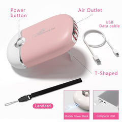 Buqikma USB lash fan dryer on desk for quick, safe eyelash drying