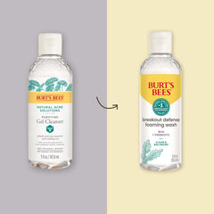 Burt's Bees Breakout Defense Foaming Wash foam close-up showing rich lather.