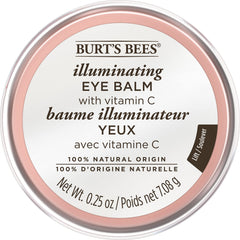 Burt's Bees Eye Balm Illuminating application demonstrates quick hydration for awake-looking eyes.