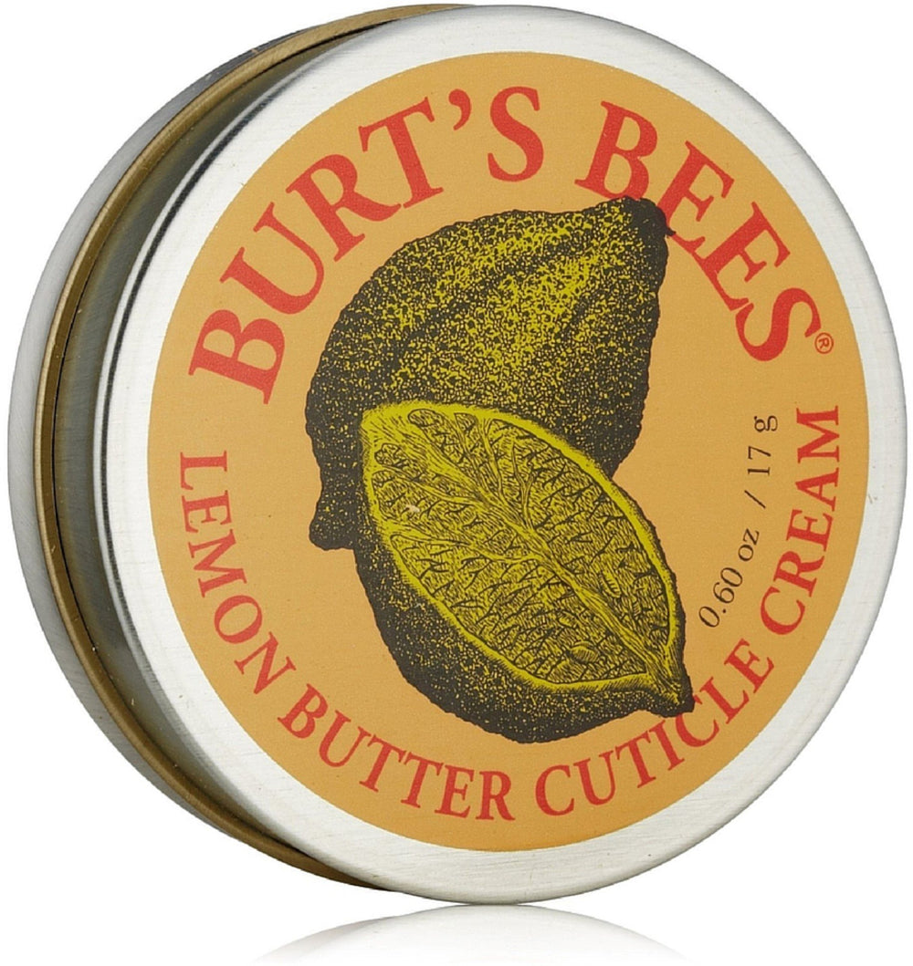 Burts Bees Lemon Butter Cuticle Cream bottle for quick hydration and citrus-scented care.