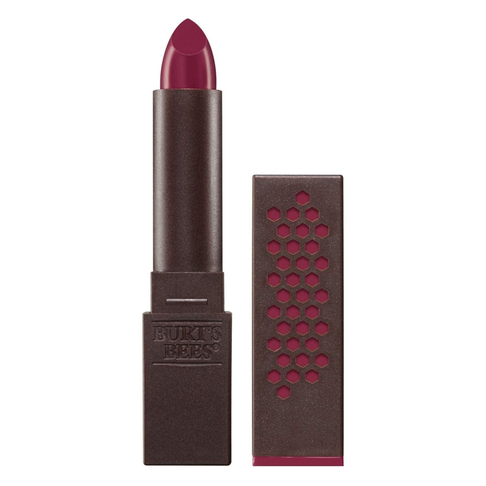 Burt's Bees Lipstick in Brimming Berry delivers vibrant color with everyday moisture