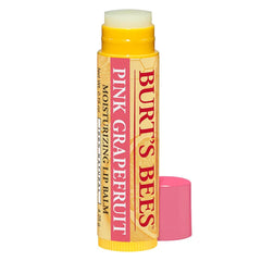 Burt's Bees Pink Grapefruit lip balm twist-up tube in hand