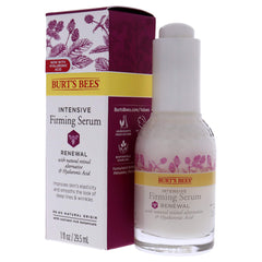 Burt's Bees Renewal Serum hibiscus and apple ingredients illustration