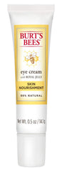Burt's Bees Skin Nourishment Eye Cream jar close-up showing hydration and gentle care