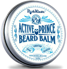 BushKlawz Lumber beard balm 2oz jar for rugged, conditioned scruff.