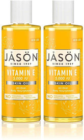 BUTO Jason Naturals Vitamin E Skin Oil bottle pour for smooth, nourished skin daily.