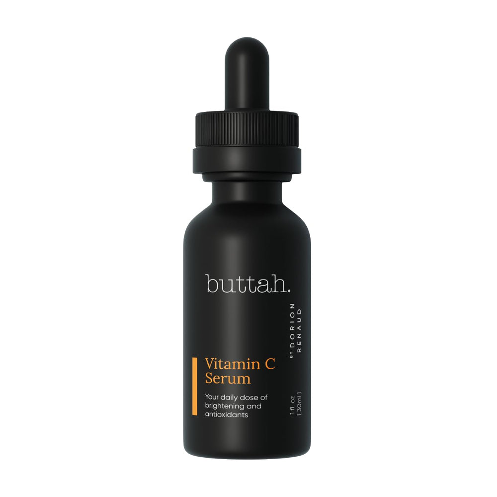 buttah. vitamin c serum bottle for radiant skin glow