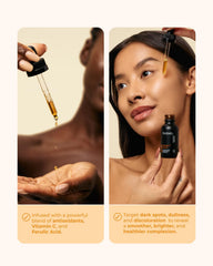 buttah. vitamin c serum dropper dispensing smooth formula