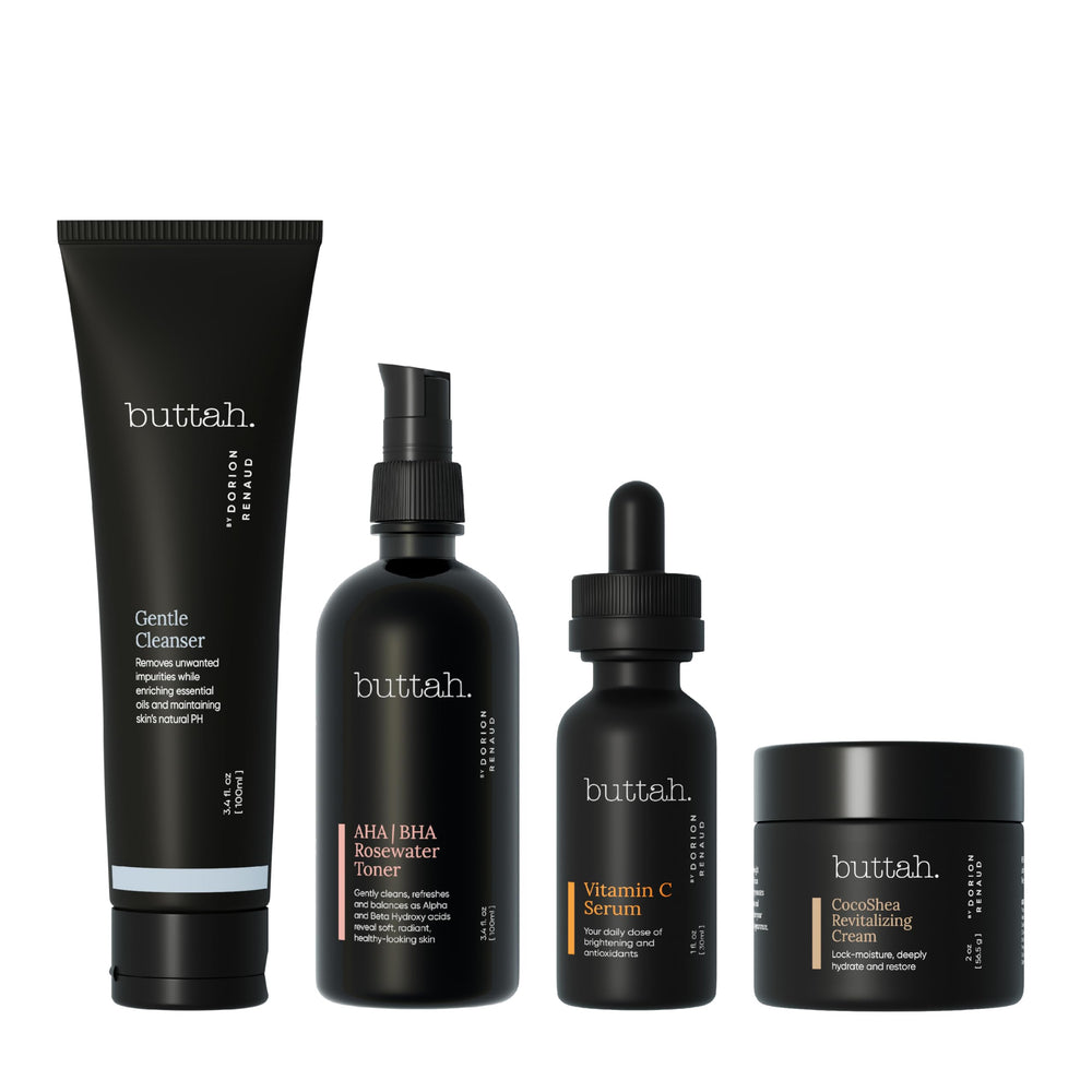 Buttah Supreme Kit front view, complete melanin-rich routine for daily cleansing and hydration.