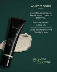 Buttah Tea Tree & Aloe scrub being squeezed out to reveal consistency and particles