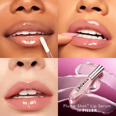 Buxom Full-On Lip Polish Rose Julep swatch with rosy tint