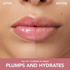 Buxom Lip Cream Creamsicle highlighting plump appearance and high-shine finish