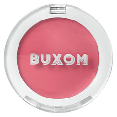 BUXOM Plump Shot Tickled Pink packaging close-up with sleek, cruelty-free branding