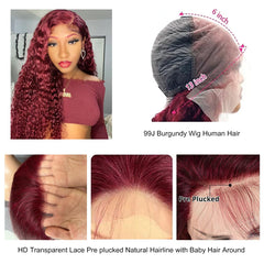 Bworto HD transparent lace front melts into skin for an invisible hairline