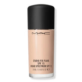 By M.A.C Studio Fix Fluid Foundation bottle, natural matte finish for everyday wear.