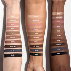 BY MARIO Master Mattes Sienna on-eye demonstrates crease-proof application for all-day definition