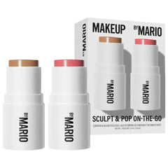By Mario Sculpt & Pop on the Go duo contour and blush sticks for on-the-go glow