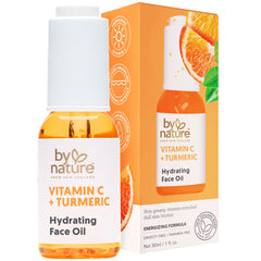 By Nature Brightening Hydrating Face Oil bottle ready for daily glow