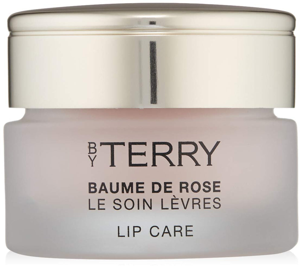 By Terry Baume de Rose Lip Balm delivers a rose-glow finish on lips.