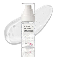 byAVA Jelloskin collagen Hydra Jell face mist jar close-up for hydrating skin.