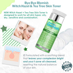 Bye Bye Blemish toner on-skin application demonstrates easy, hygienic daily use.