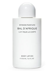 Byredo Bal d’Afrique body lotion bottle provides hydration for soft, smooth skin