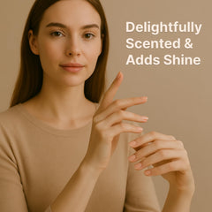 C CARE Cuticle Oil texture close-up showing light, fast-absorbing formula.