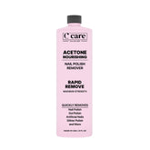 C CARE Nourishing Acetone Nail Polish Remover bottle close-up for quick polish removal.