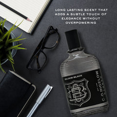 C.O. Bigelow Elixir White cap detail emphasizes premium packaging and easy handling.