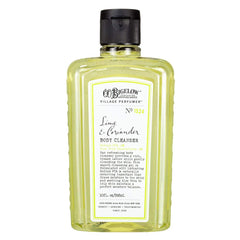 C.O. Bigelow Lime Coriander body wash lather demonstrating gentle cleansing