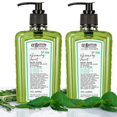 C.O. Bigelow Rosemary Mint Hand Wash with Aloe Vera softens skin during cleansing