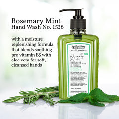 C.O. Bigelow Rosemary Mint Hand Wash produces a rich, cleansing lather