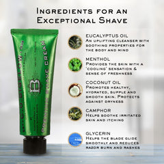 C.O. Bigelow Travel Shaving Cream with eucalyptus-oil offers refreshing scent and comfort