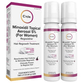 C'rcle Minoxidil 5% Foam bottle ready for daily use on thinning hair
