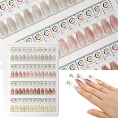 C12rtive acrylic magnetic nail color book interior page display for color comparison